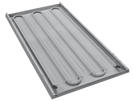 Perforated sheets for heating and air conditioning